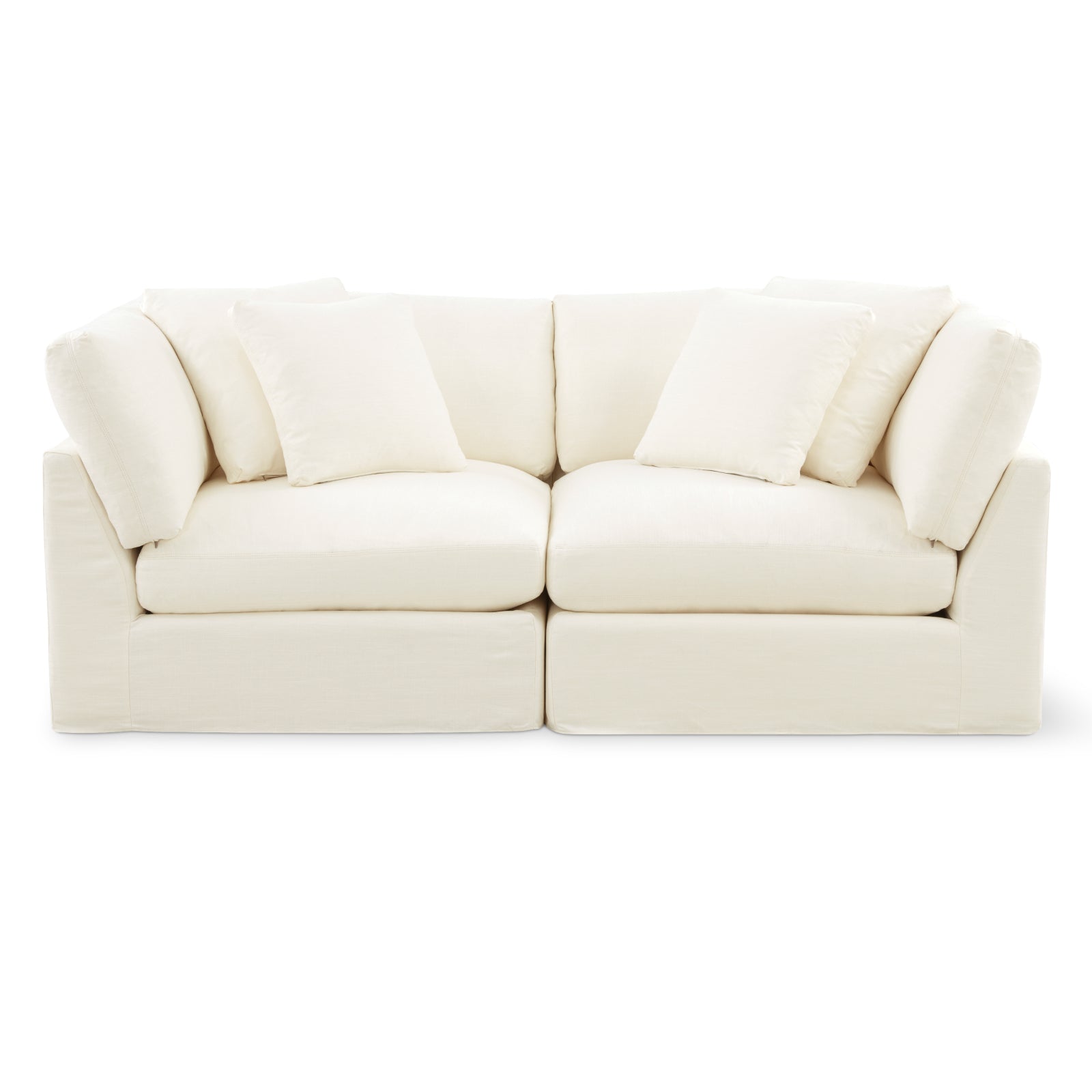 Canapé modulaire 2 pièces Get Together™, grand modèle, lin crème