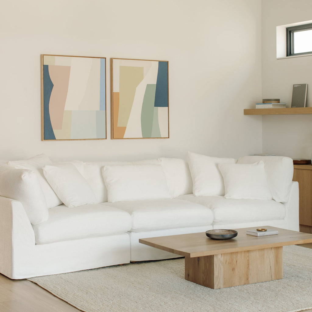 Canapé modulaire 3 pièces Get Together™, grand modèle, couleur sel marin