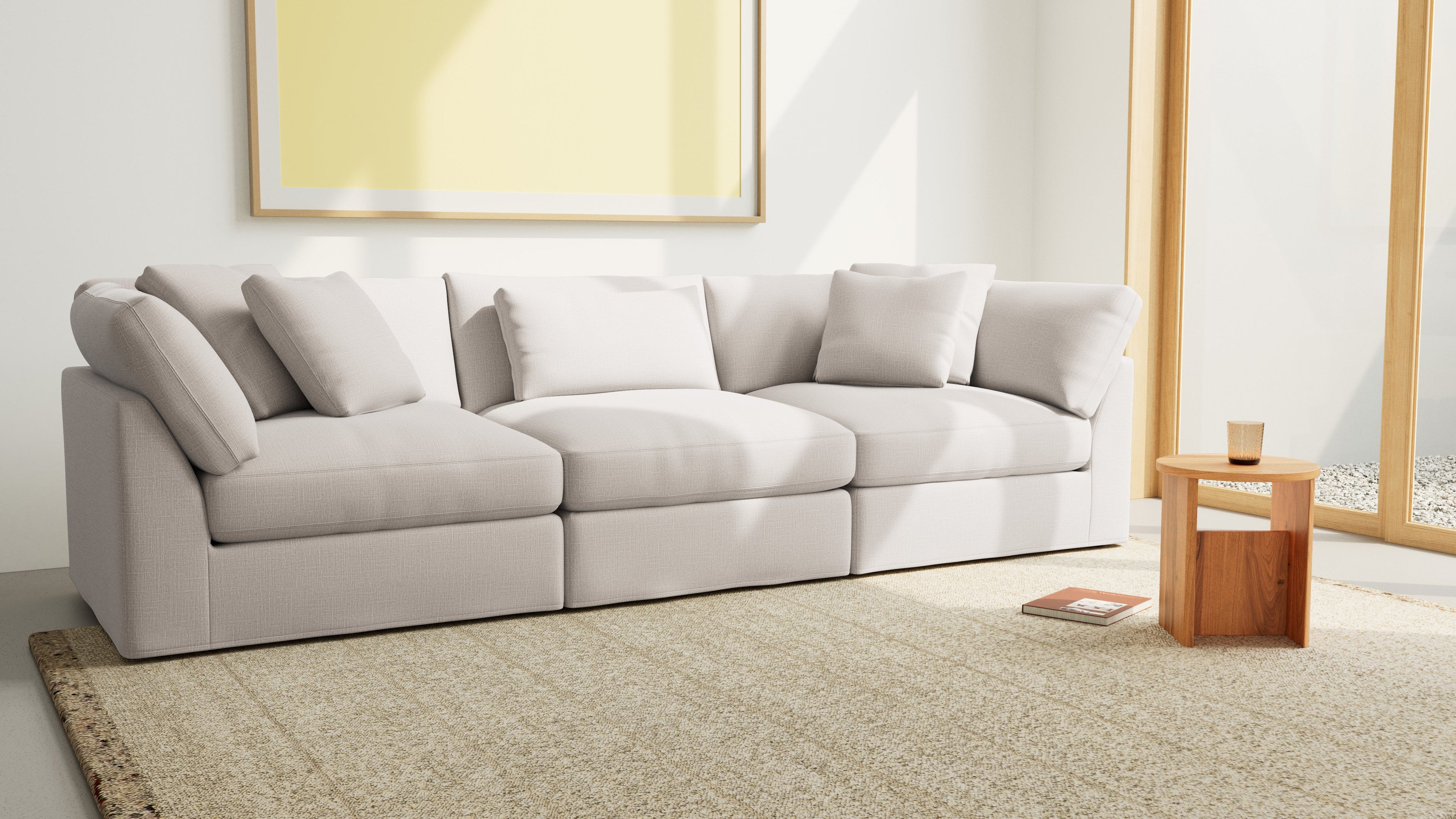 Canapé modulaire 3 pièces Get Together™, grand modèle, couleur argile