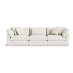 Canapé modulaire 3 pièces Get Together™, grand modèle, lin crème