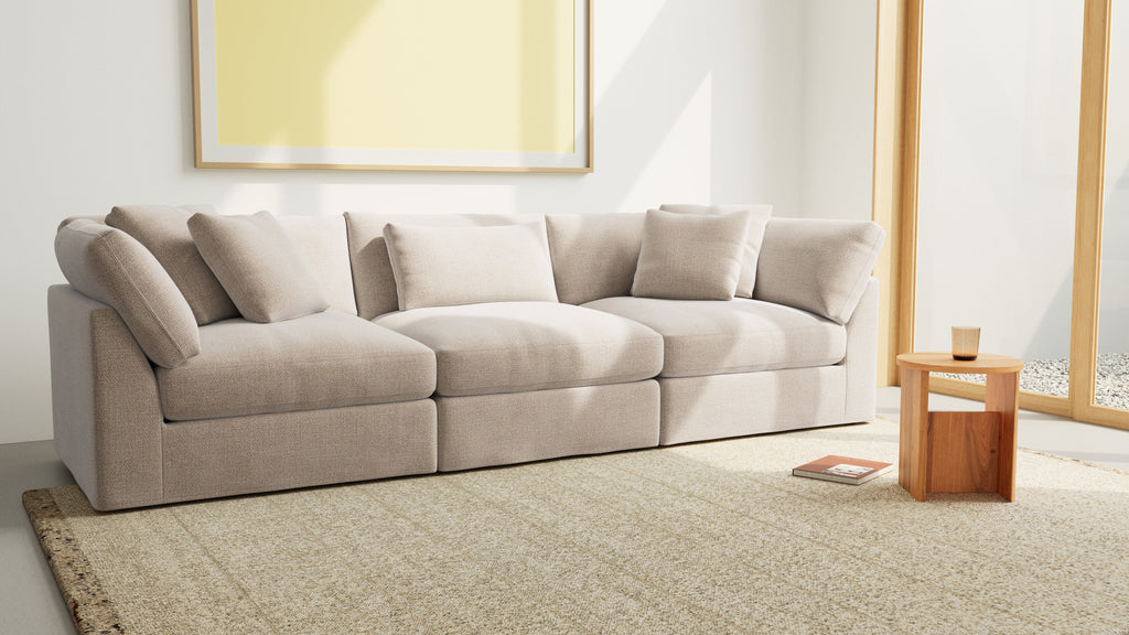 Canapé modulaire 3 pièces Get Together™, grand modèle, couleur champagne