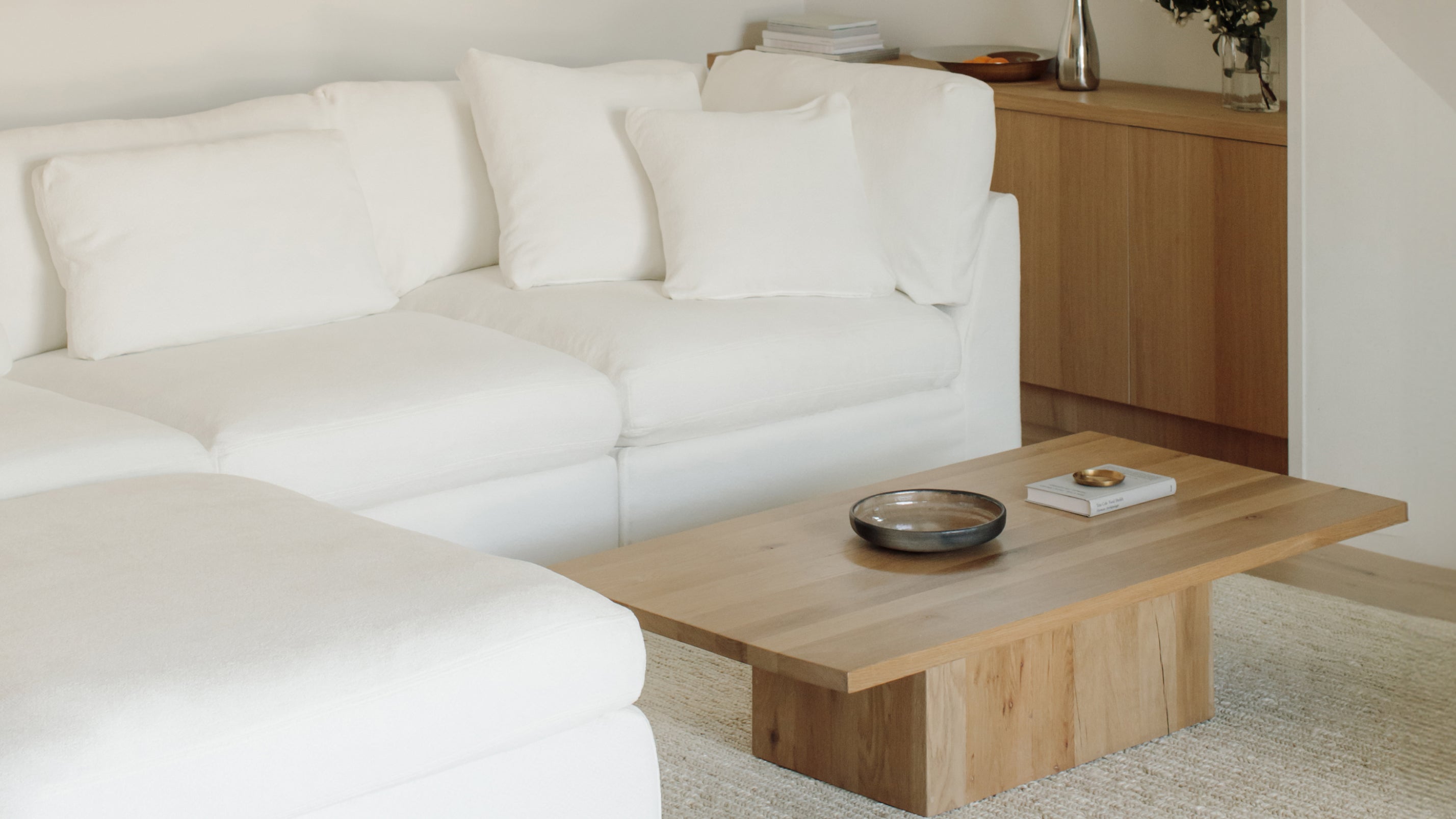 Canapé d'angle modulaire 3 pièces Get Together™, grand modèle, couleur sel marin