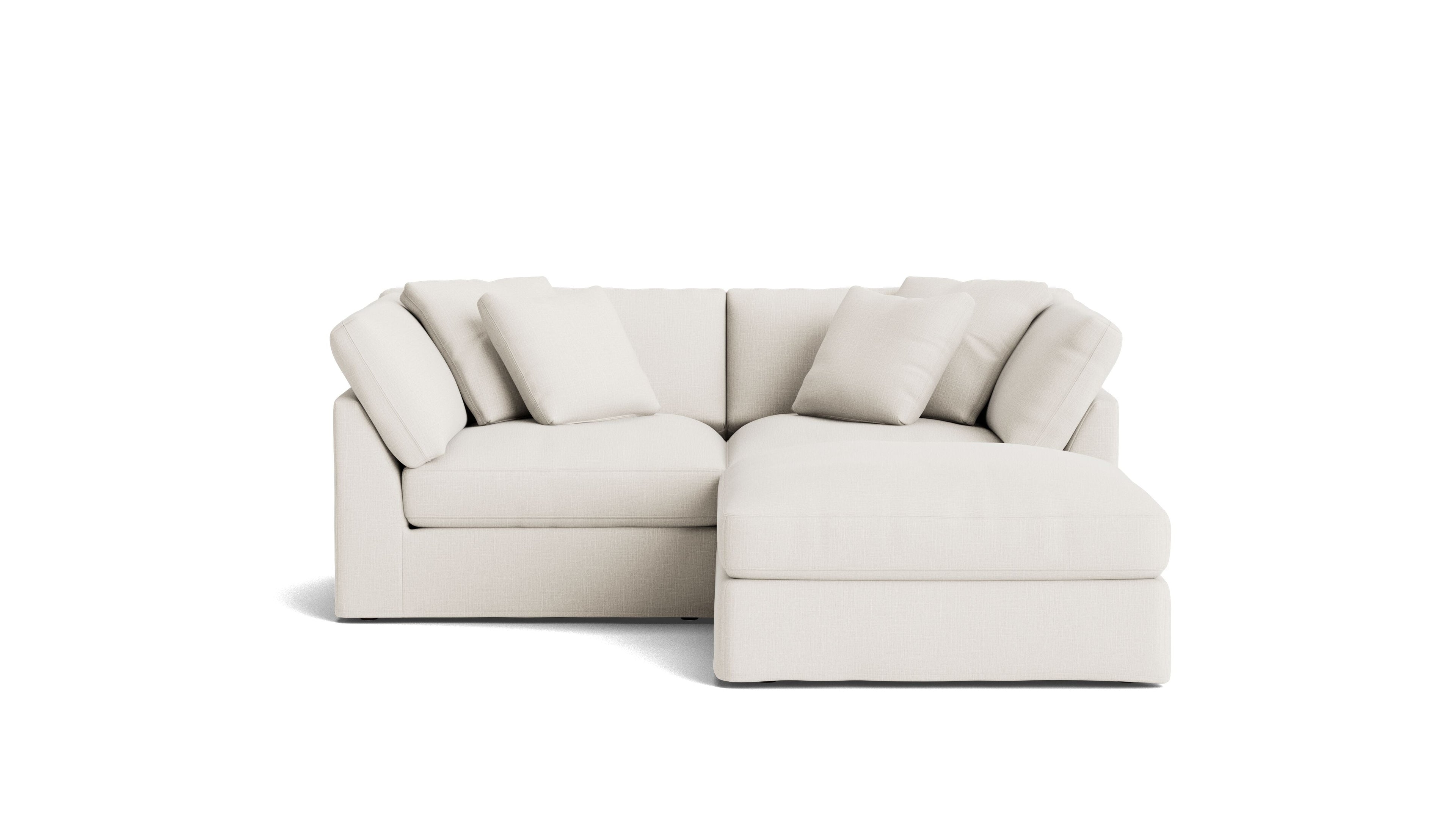 Canapé d'angle modulaire 3 pièces Get Together™, grand modèle, lin crème