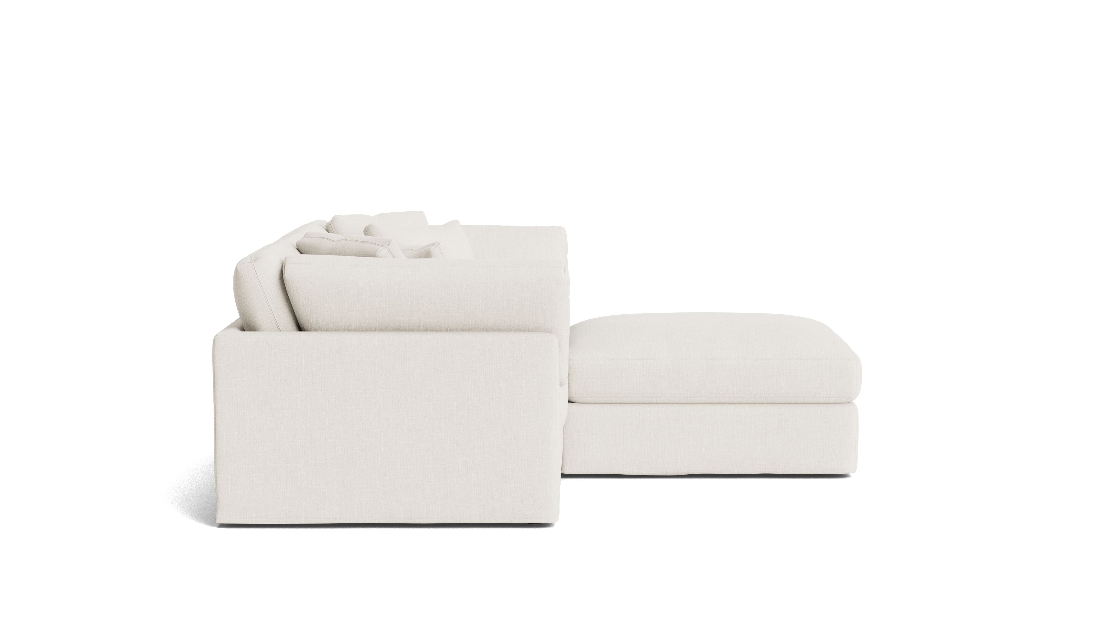 Canapé d'angle modulaire 3 pièces Get Together™, grand modèle, lin crème