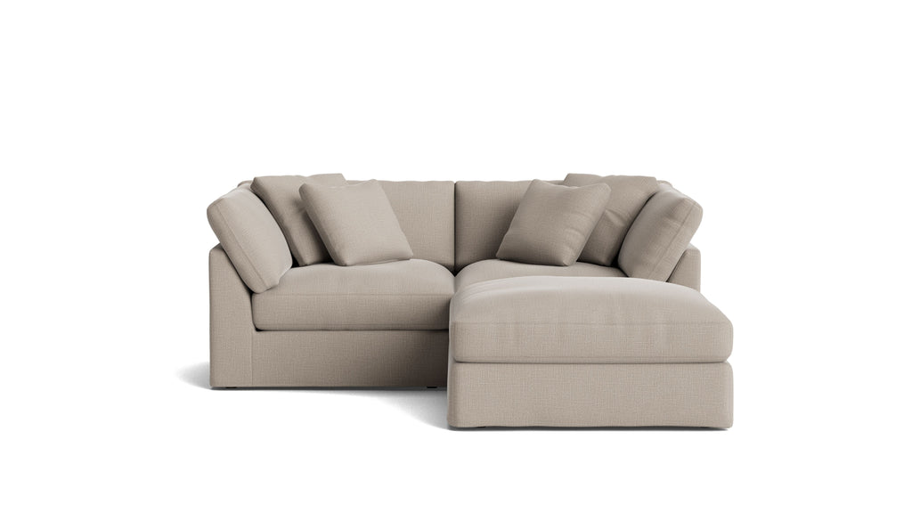 Canapé d'angle modulaire 3 pièces Get Together™, grand modèle, couleur galet clair