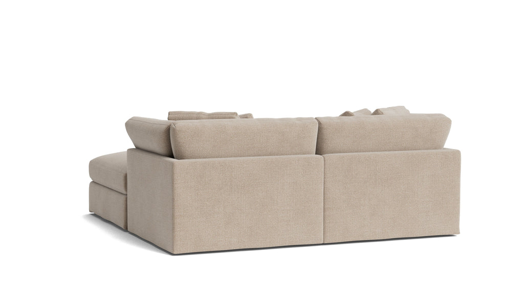 Canapé d'angle modulaire 3 pièces Get Together™, grand modèle, couleur champagne