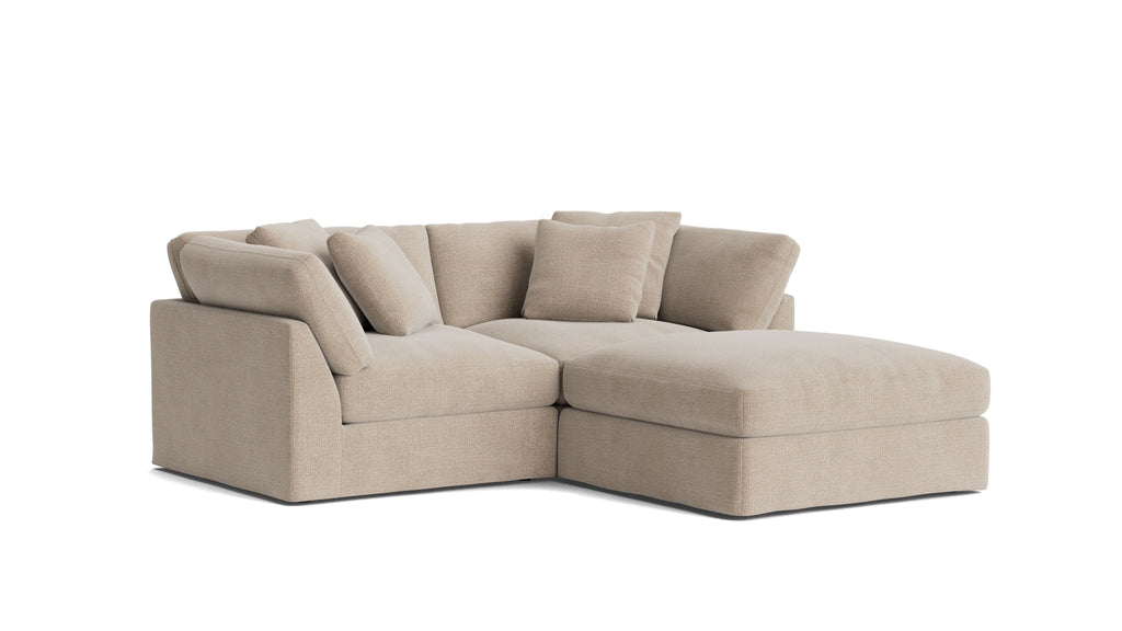 Canapé d'angle modulaire 3 pièces Get Together™, grand modèle, couleur champagne