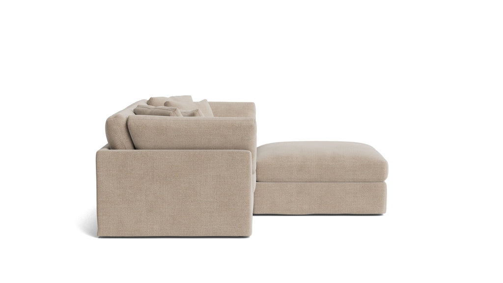 Canapé d'angle modulaire 3 pièces Get Together™, grand modèle, couleur champagne