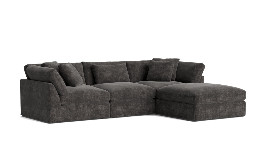 Canapé d'angle modulaire 4 pièces Get Together™, grand modèle, couleur truffe