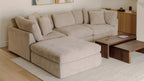 Canapé d'angle modulaire 4 pièces Get Together™, grand modèle, couleur champagne