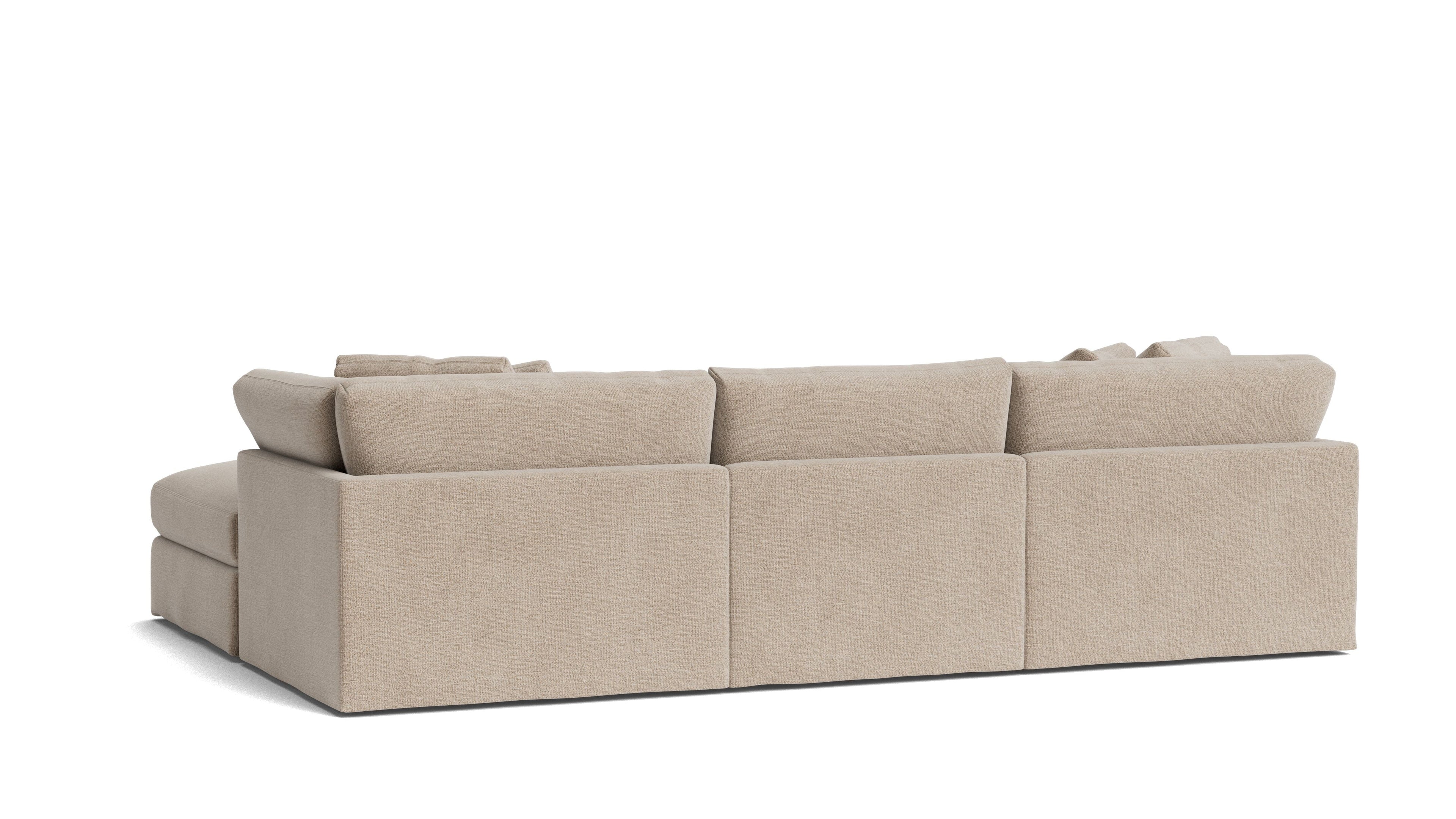 Canapé d'angle modulaire 4 pièces Get Together™, grand modèle, couleur champagne