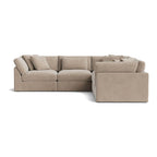 Canapé d'angle modulaire 5 pièces Get Together™ fermé, grand modèle, champagne