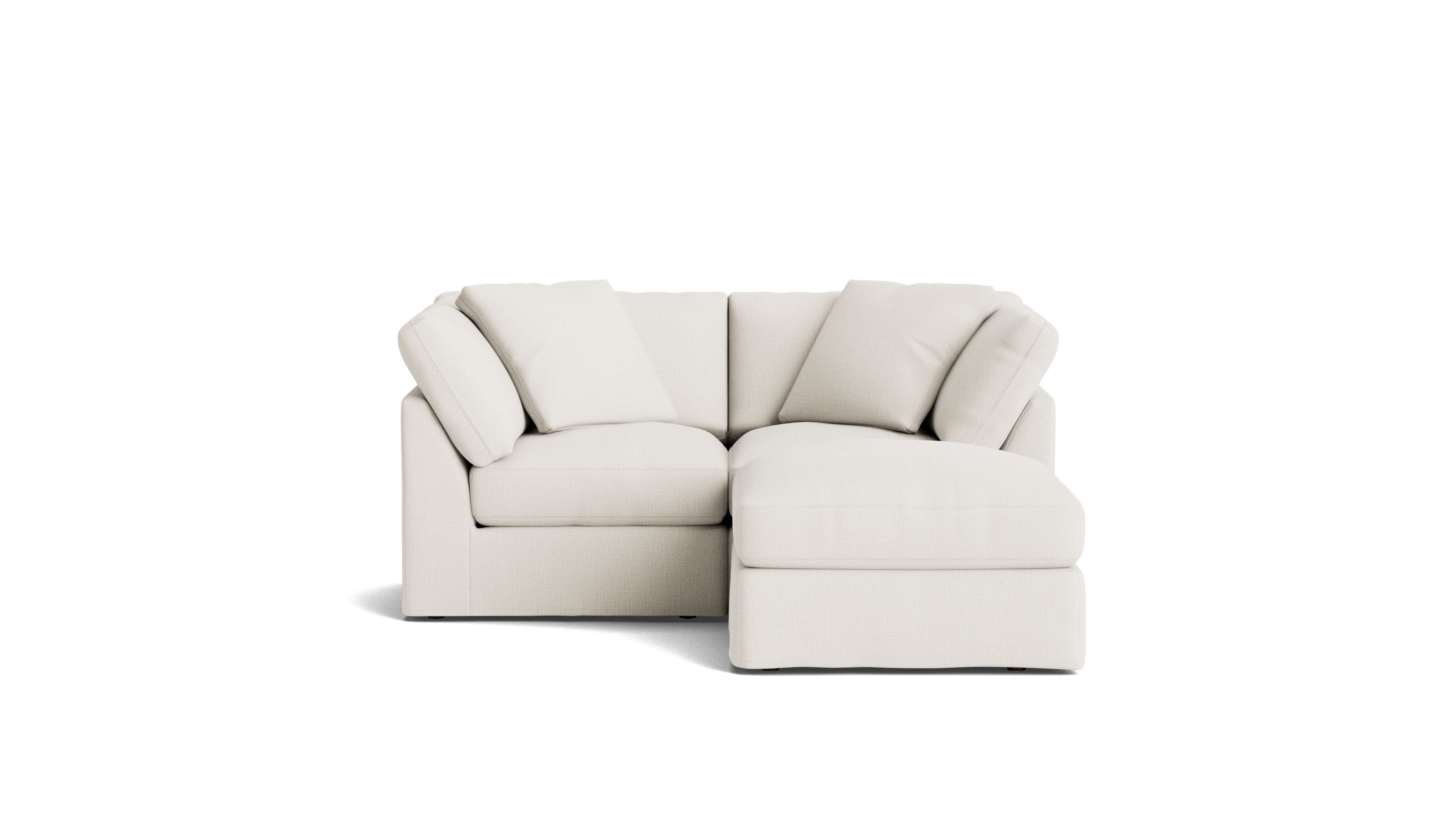 Canapé d'angle modulaire 3 pièces Get Together™, standard, lin crème