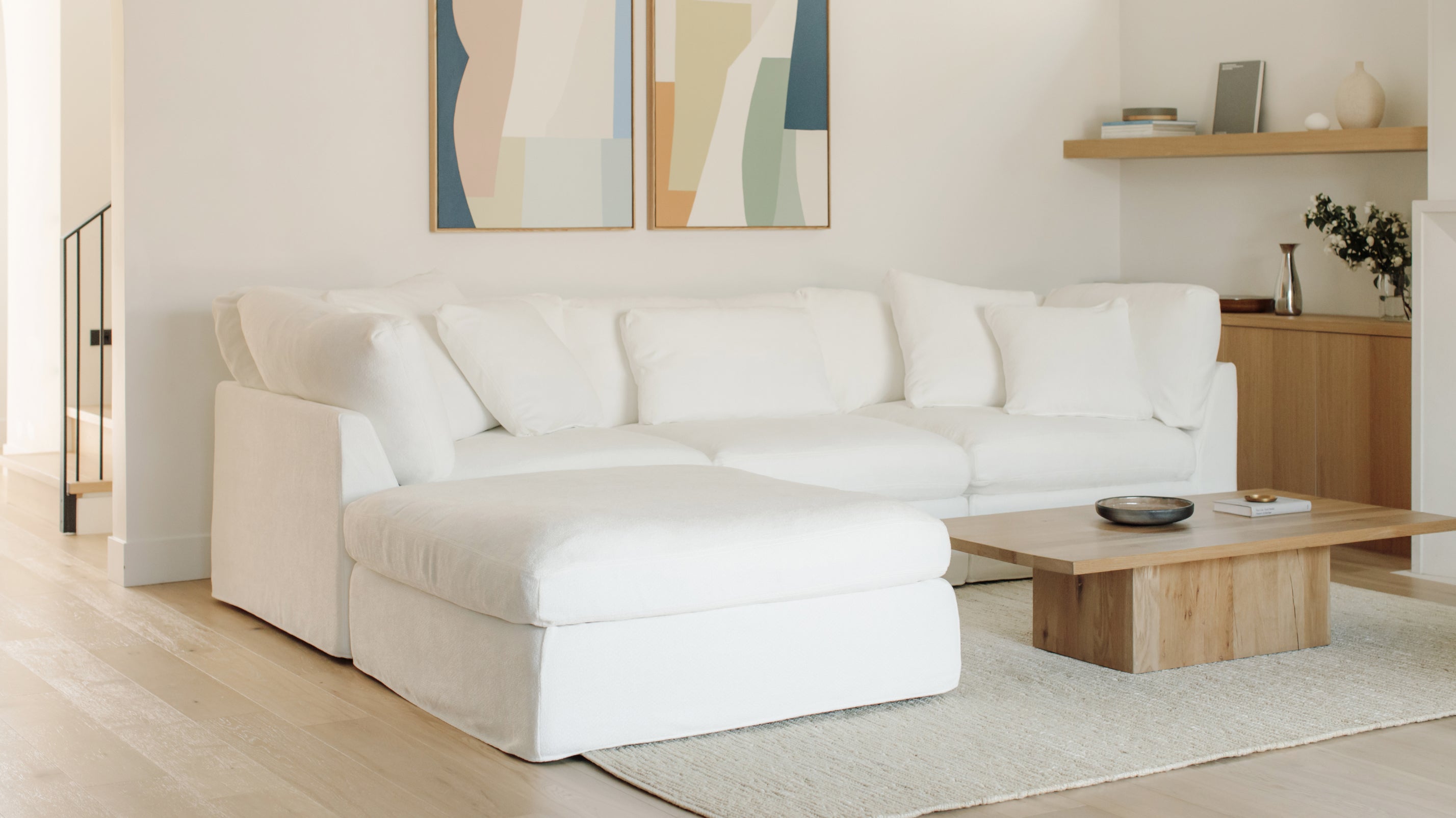 Canapé d'angle modulaire 4 pièces Get Together™, Standard, Sel de mer