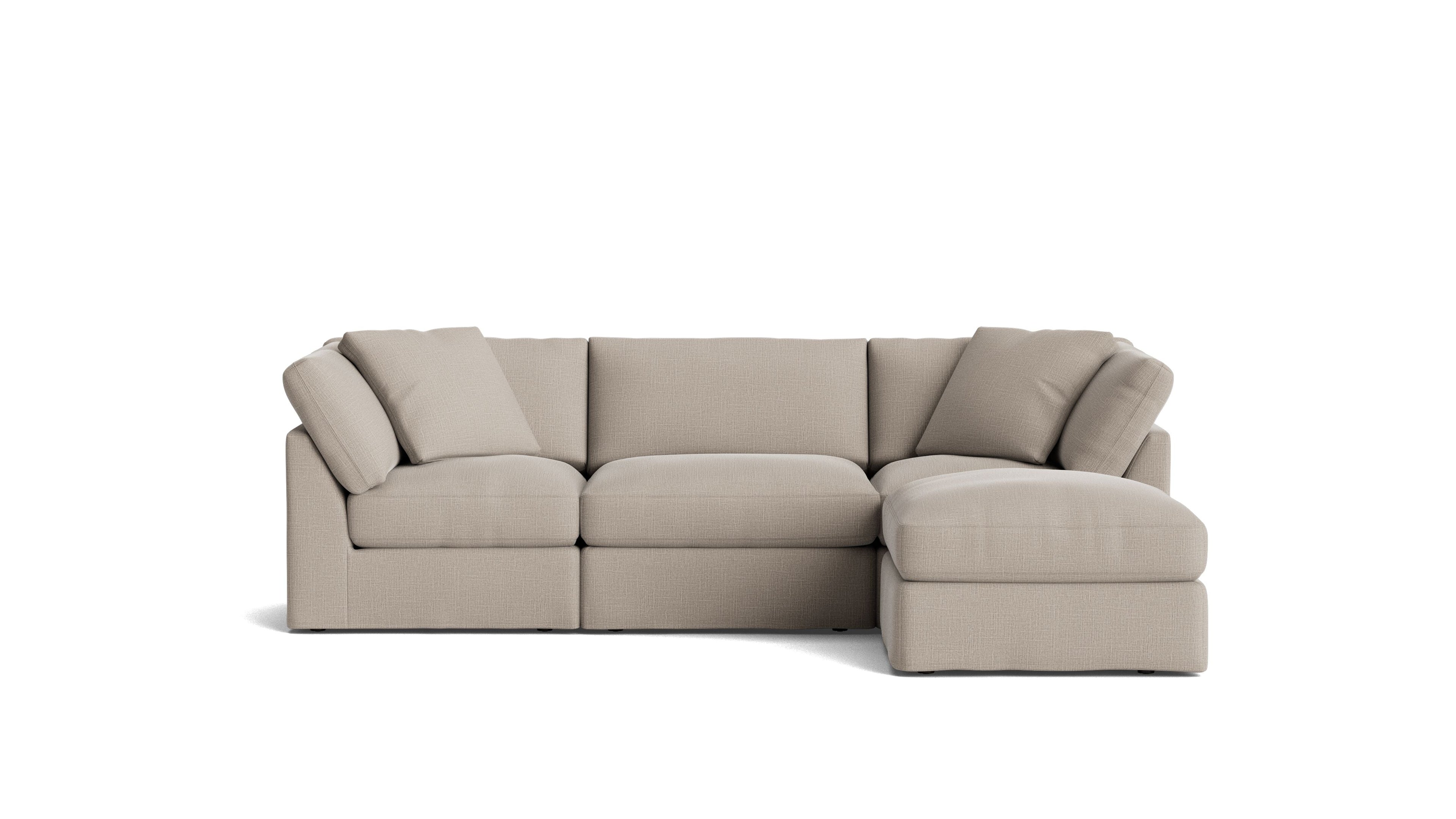 Canapé d'angle modulaire 4 pièces Get Together™, Standard, Gris clair