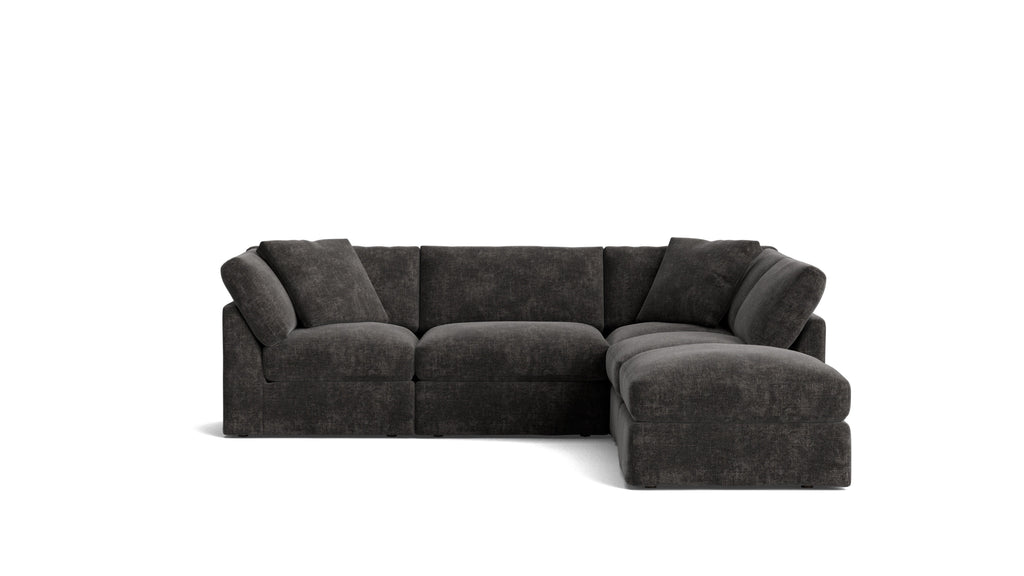 Canapé d'angle modulaire 5 pièces Get Together™, standard, couleur truffe