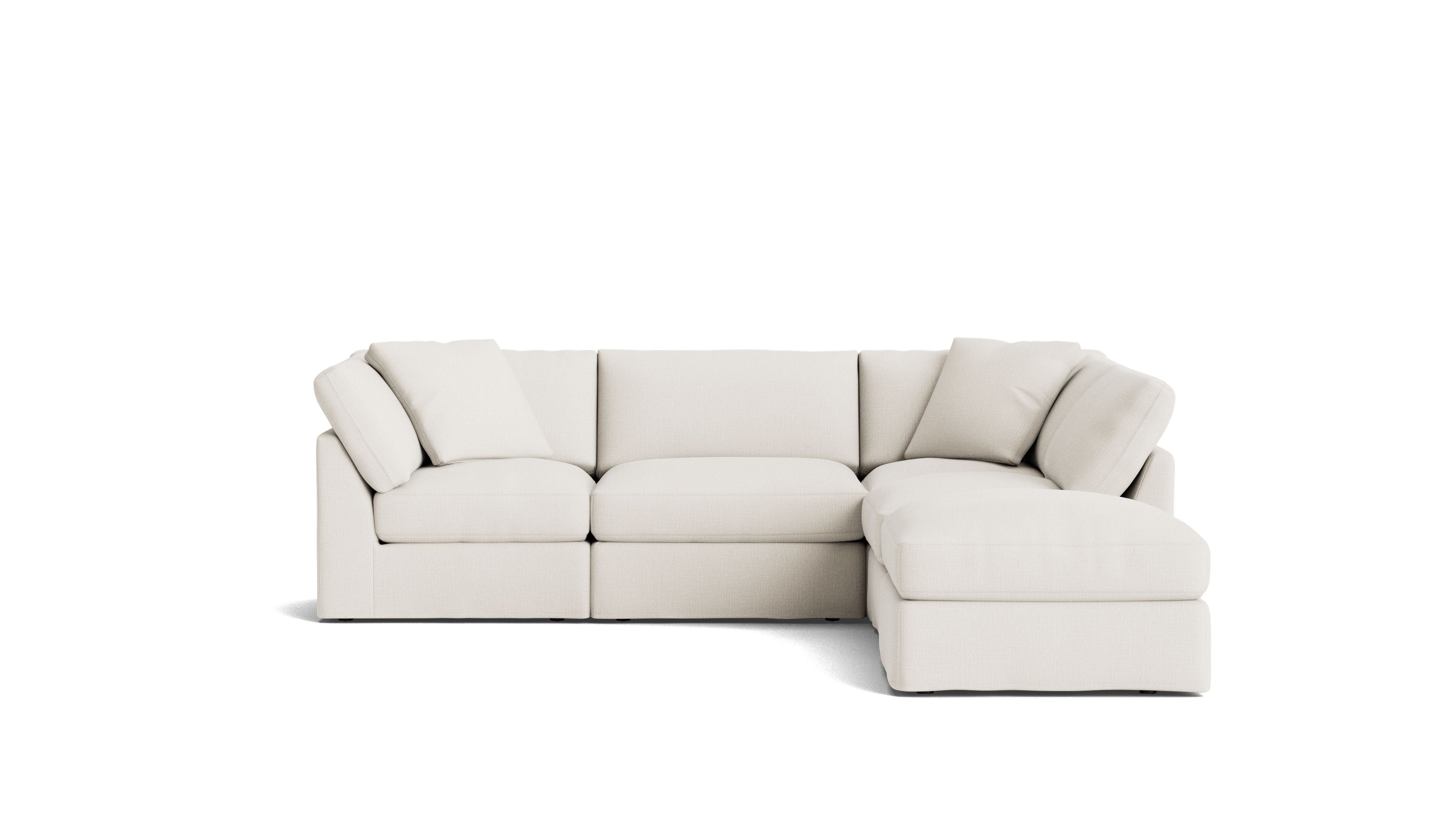 Canapé d'angle modulaire 5 pièces Get Together™, standard, lin crème