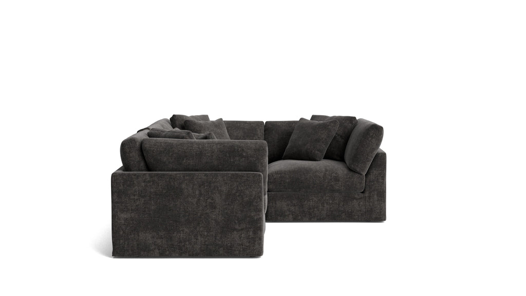 Canapé d'angle modulaire 4 pièces Get Together™ fermé, grand modèle, couleur truffe