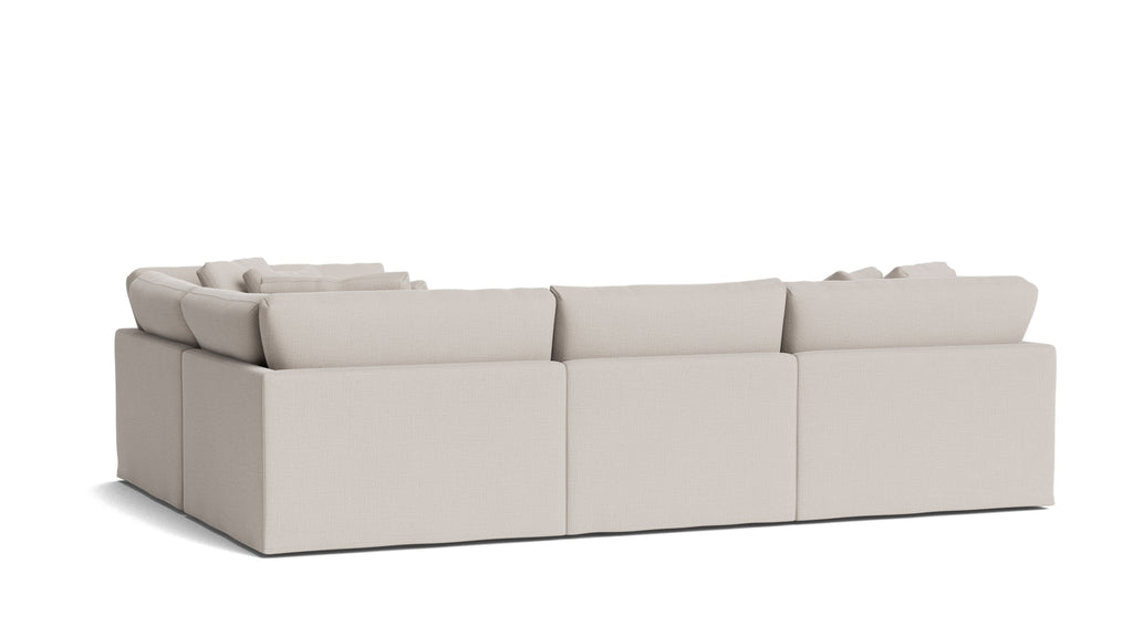 Canapé d'angle modulaire 4 pièces Get Together™ fermé, grand modèle, couleur argile