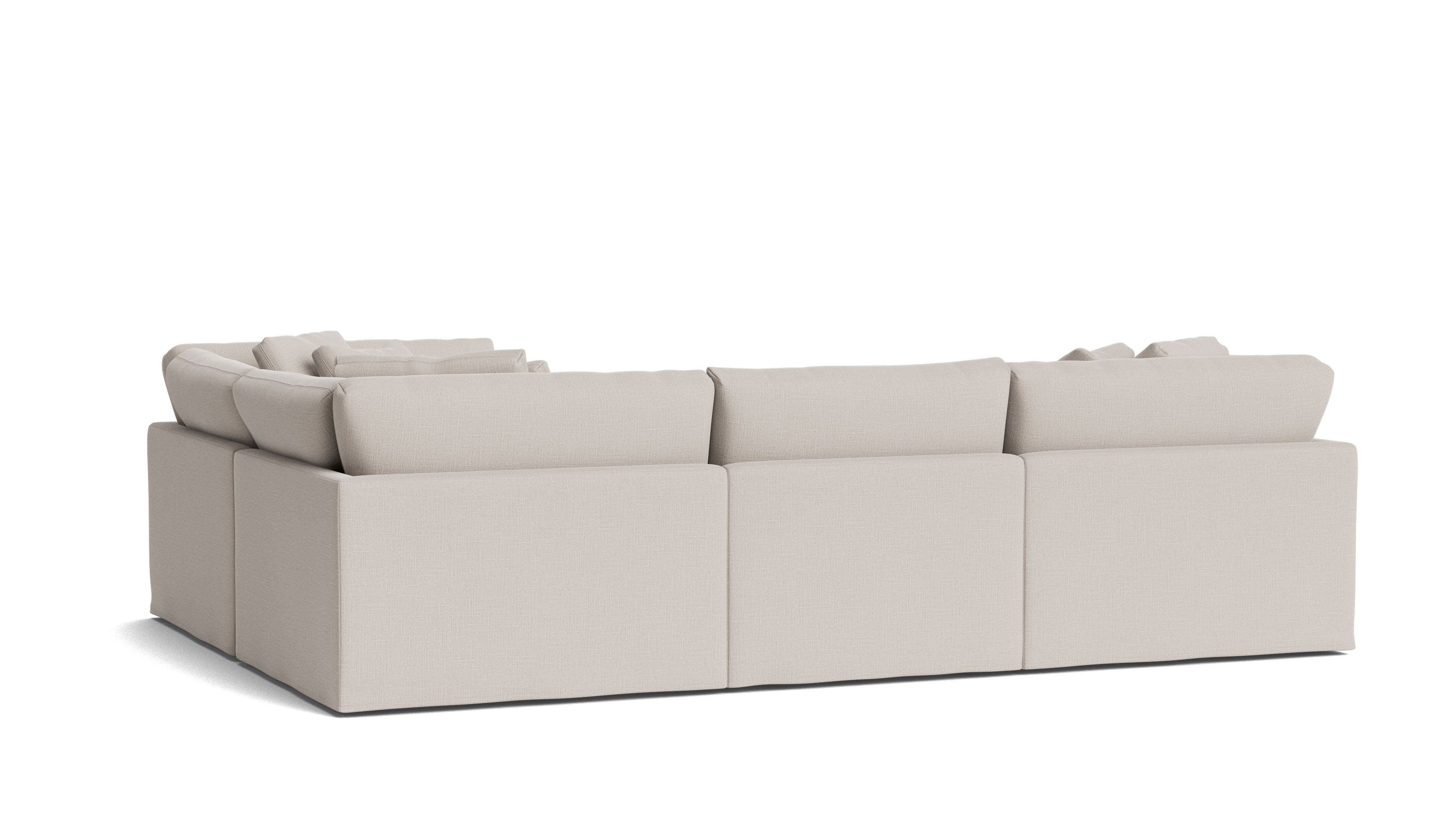 Canapé d'angle modulaire 4 pièces Get Together™ fermé, grand modèle, couleur argile