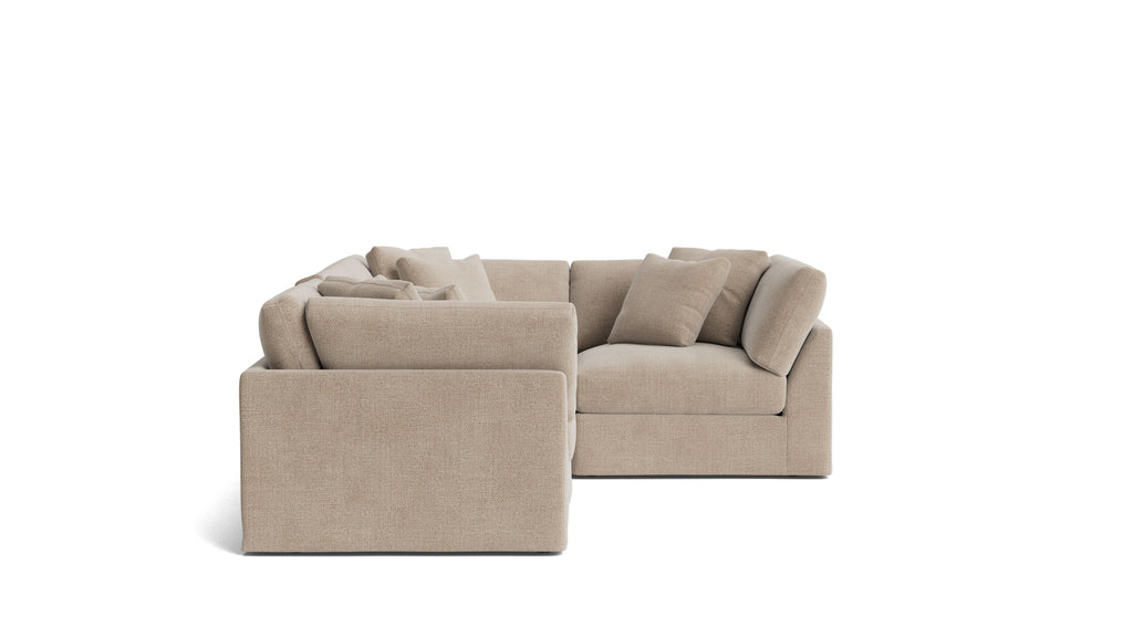 Canapé d'angle modulaire 4 pièces Get Together™ fermé, grand modèle, champagne