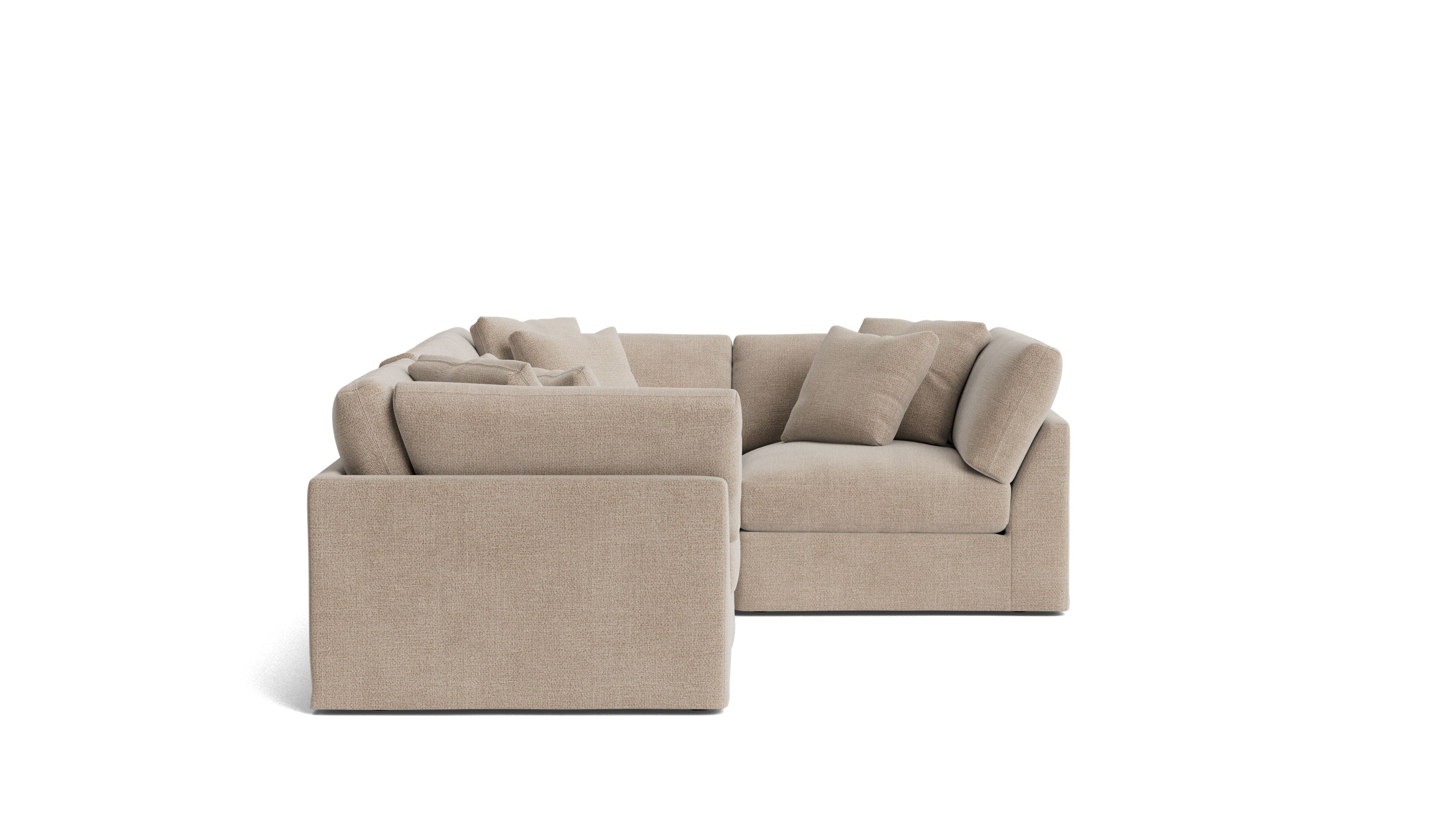 Canapé d'angle modulaire 4 pièces Get Together™ fermé, grand modèle, champagne