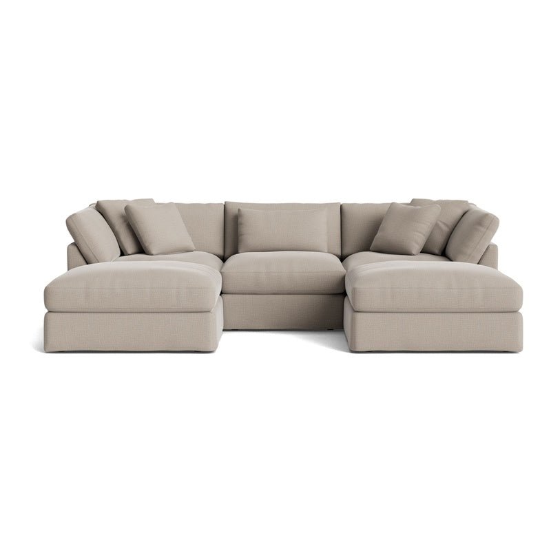 Canapé d'angle modulaire en U 5 pièces Get Together™, grand modèle, couleur galet clair