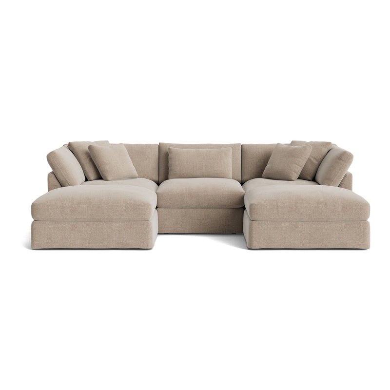 Canapé d'angle modulaire en U 5 pièces Get Together™, grand modèle, couleur champagne