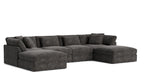 Canapé d'angle modulaire en U 6 pièces Get Together™, grand modèle, couleur truffe
