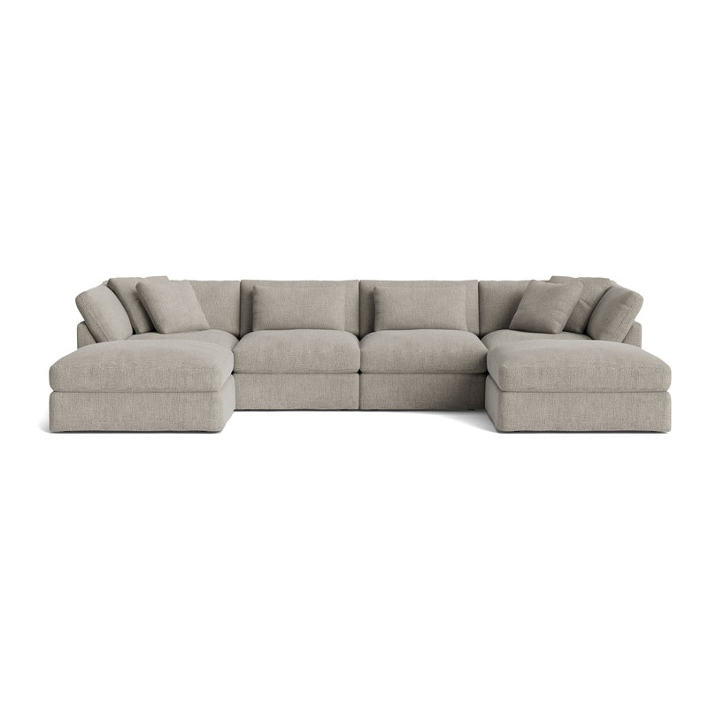 Canapé d'angle modulaire en forme de U 6 pièces Get Together™, grand modèle, couleur avoine