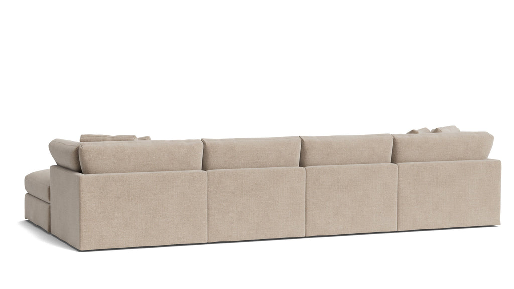 Canapé d'angle modulaire en U 6 pièces Get Together™, grand modèle, couleur champagne