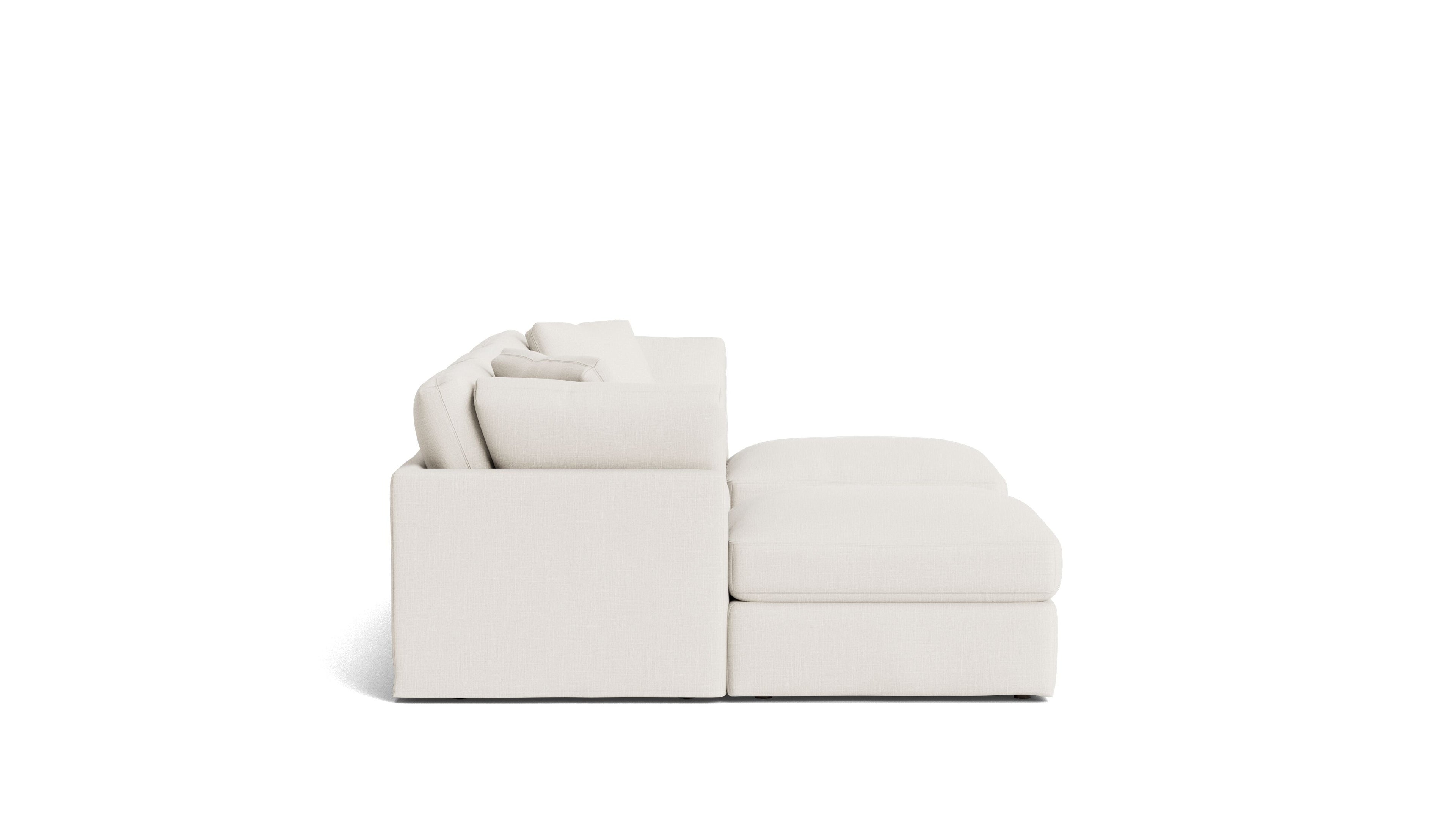 Canapé d'angle modulaire en U 5 pièces Get Together™, standard, lin crème