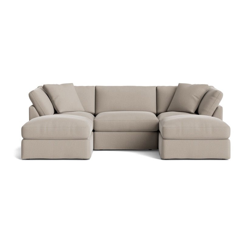 Canapé d'angle modulaire en U 5 pièces Get Together™, Standard, Gris clair