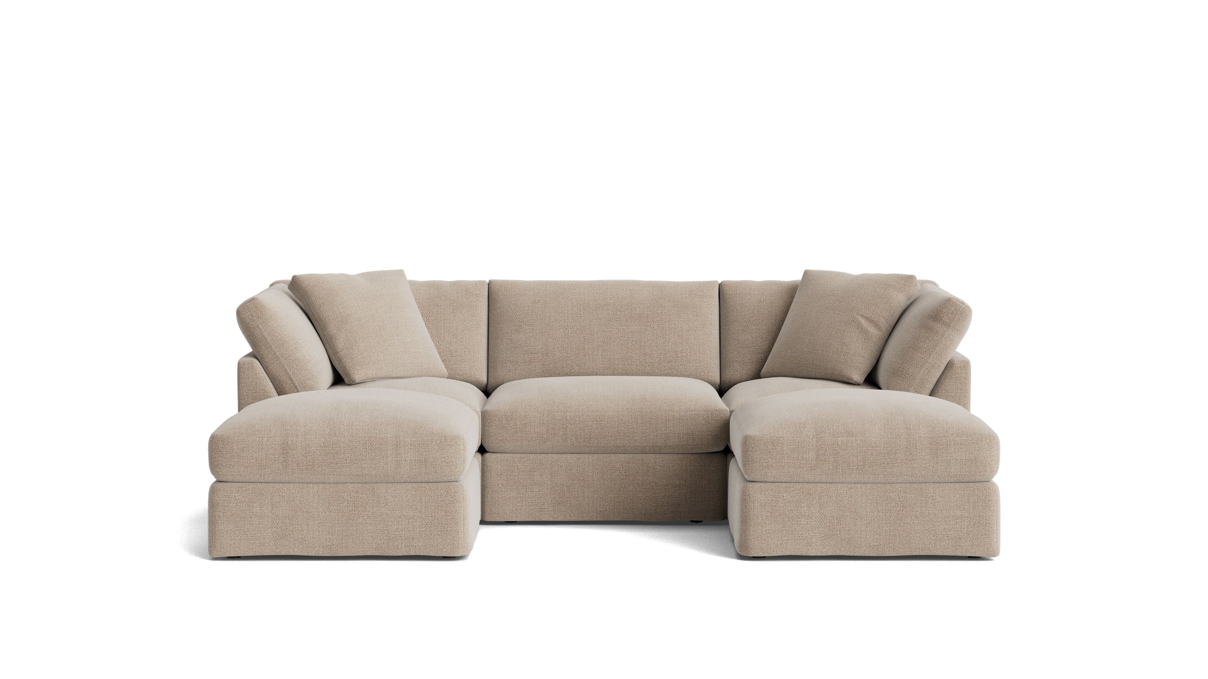 Canapé d'angle modulaire en U 5 pièces Get Together™, Standard, Champagne