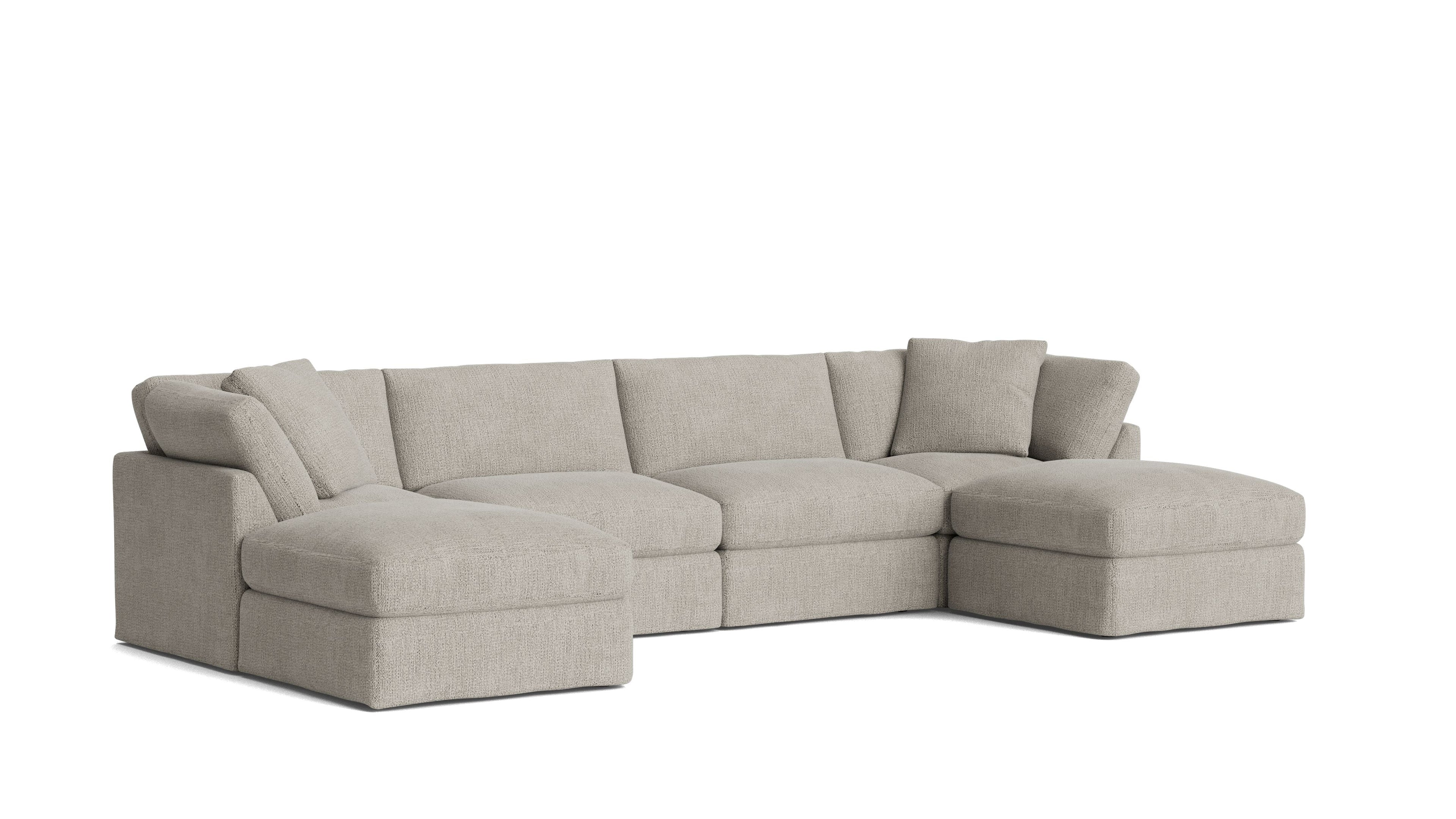 Canapé d'angle modulaire en U 6 pièces Get Together™, standard, couleur avoine