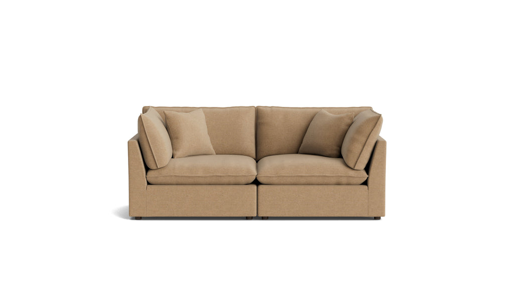 Canapé modulable 2 pièces Chill Time, noisette