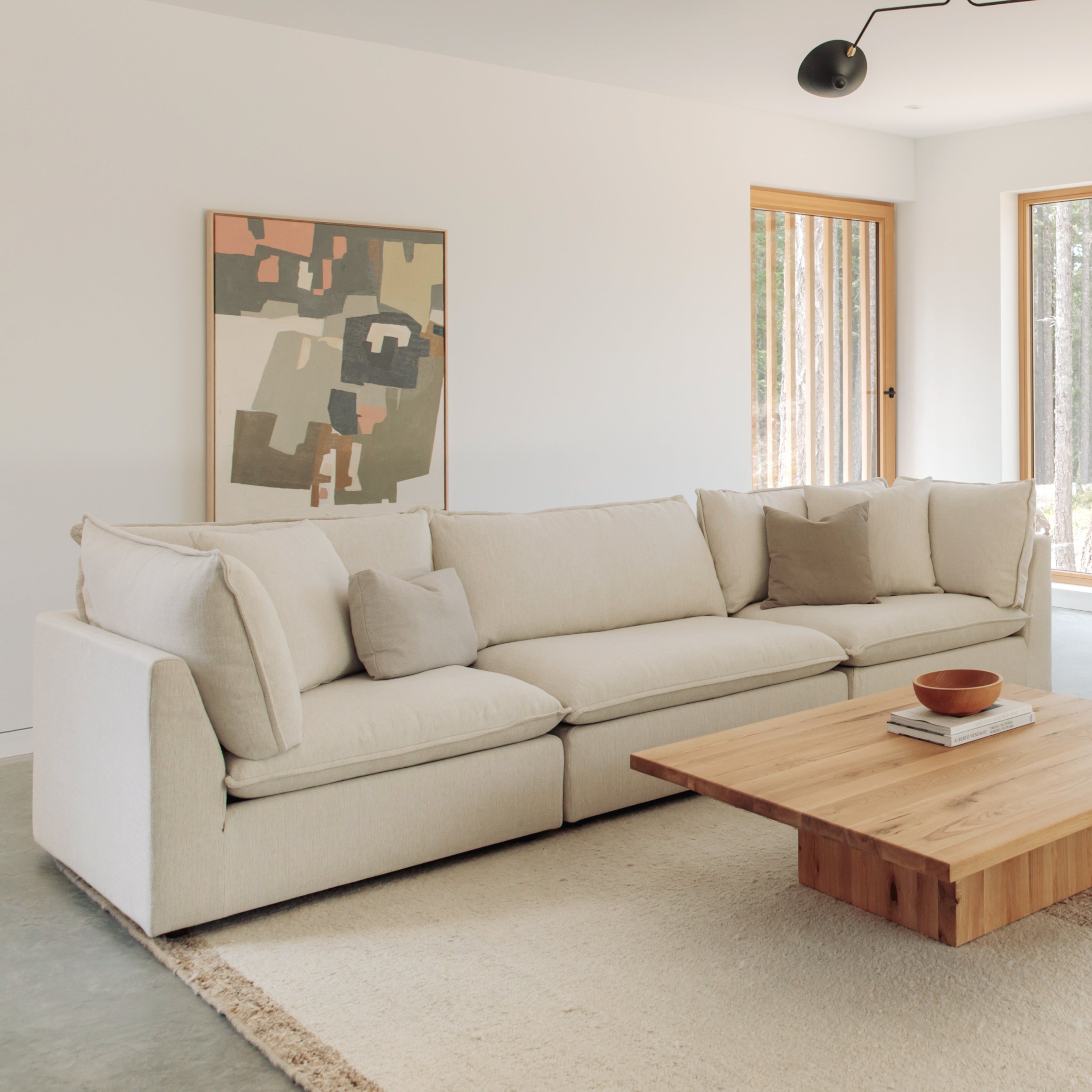 Canapé modulaire 3 pièces Chill Time, bouleau