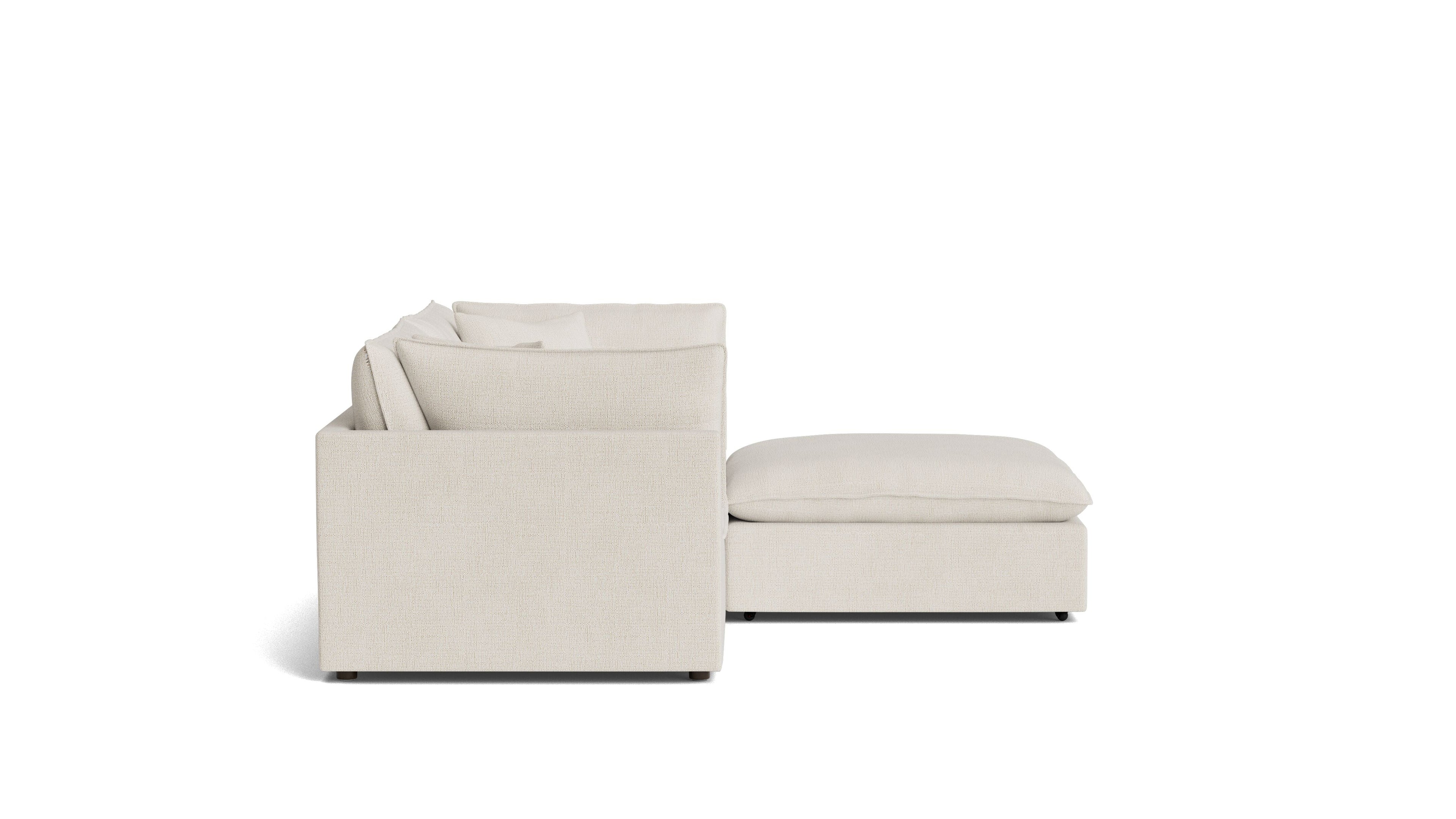 Canapé d'angle modulaire 3 pièces Chill Time, bouleau