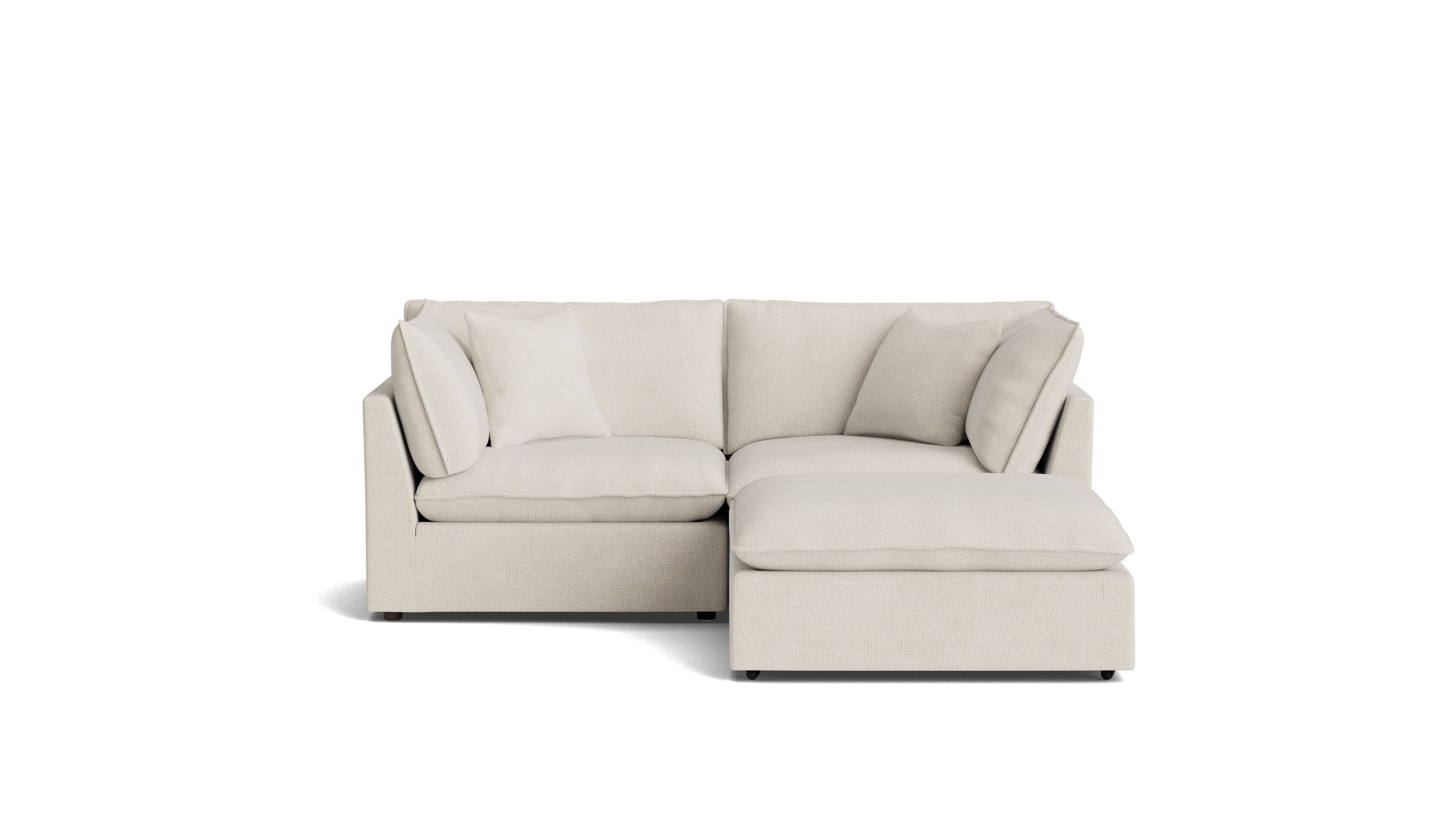 Canapé d'angle modulaire 3 pièces Chill Time, bouleau