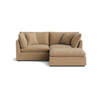 Canapé d'angle modulaire 3 pièces Chill Time, noisette