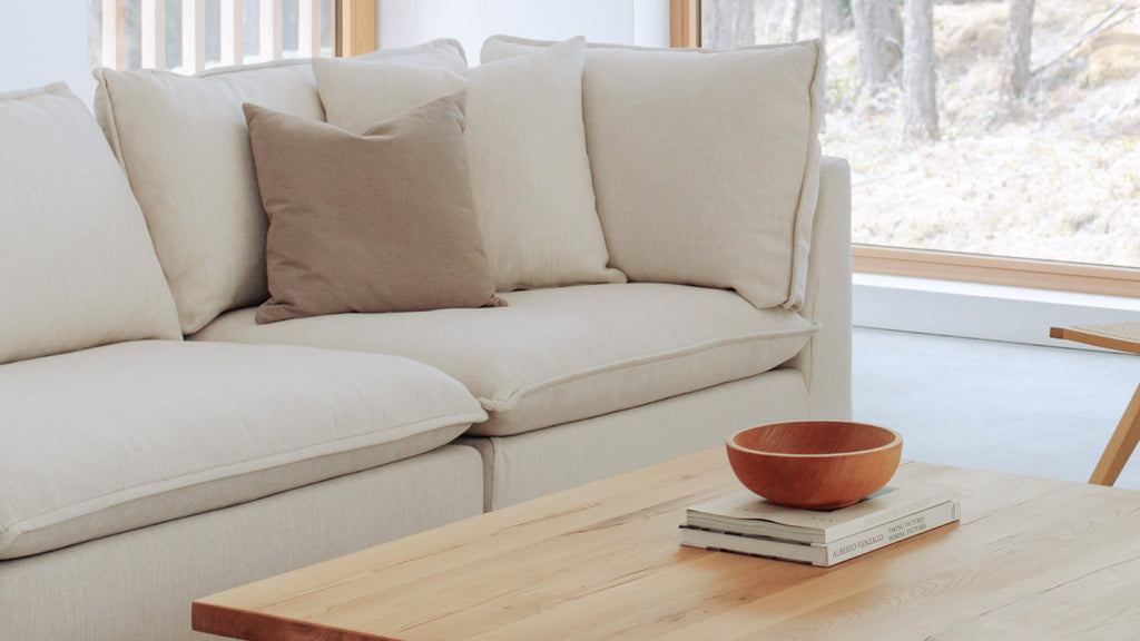 Canapé d'angle modulaire 4 pièces Chill Time, bouleau