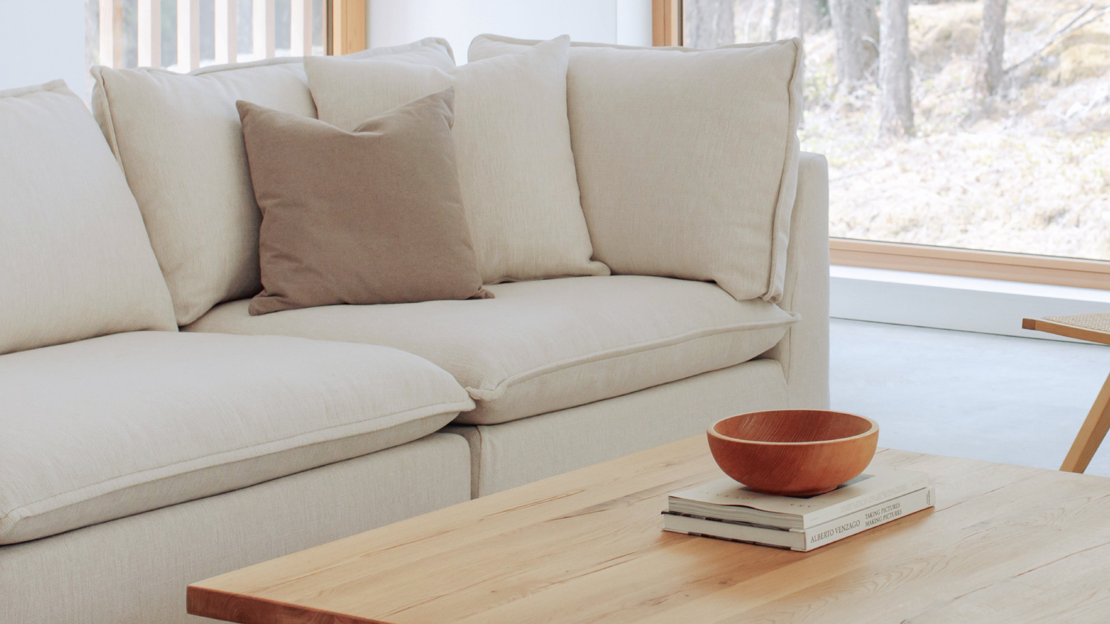 Canapé d'angle modulaire 4 pièces Chill Time, bouleau