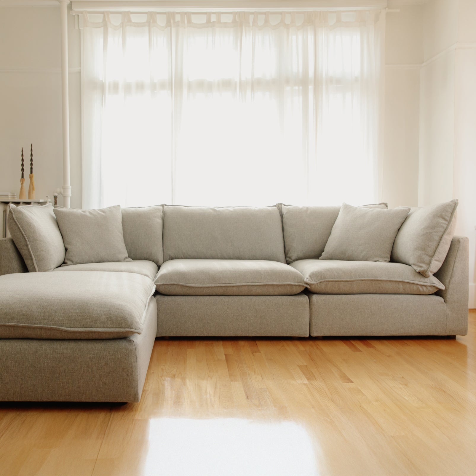 Canapé d'angle modulaire 4 pièces Chill Time, couleur bruyère