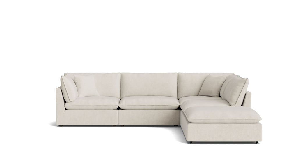 Canapé d'angle modulaire 5 pièces Chill Time, bouleau