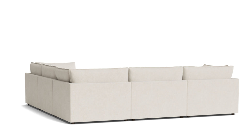 Canapé d'angle modulaire fermé 5 pièces Chill Time, bouleau