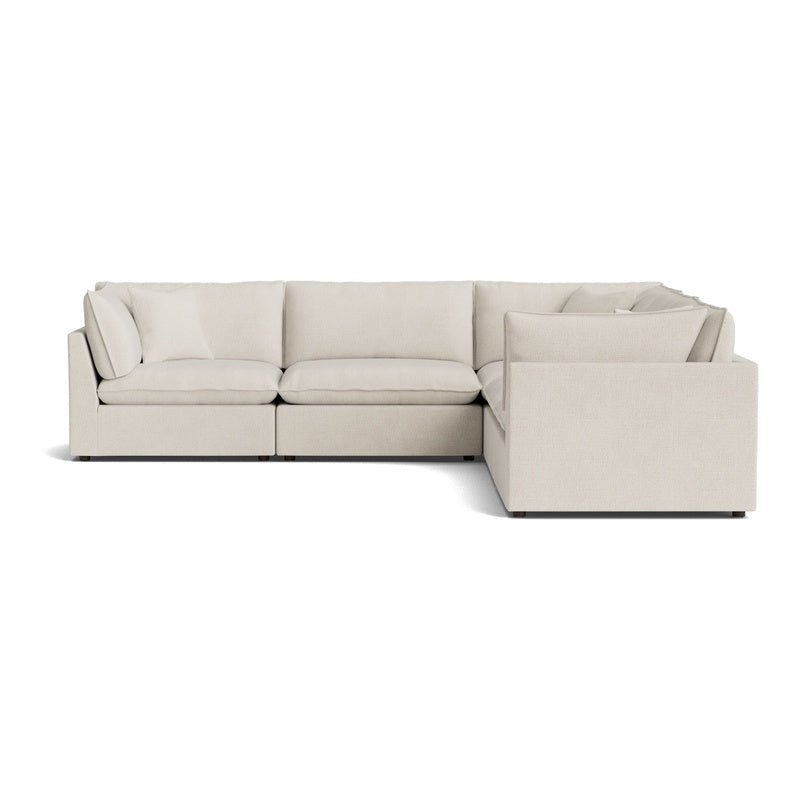 Canapé d'angle modulaire fermé 5 pièces Chill Time, bouleau