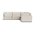 Canapé d'angle modulaire fermé 5 pièces Chill Time, bouleau