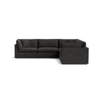 Canapé d'angle modulaire 5 pièces Chill Time fermé, Dark Shadow