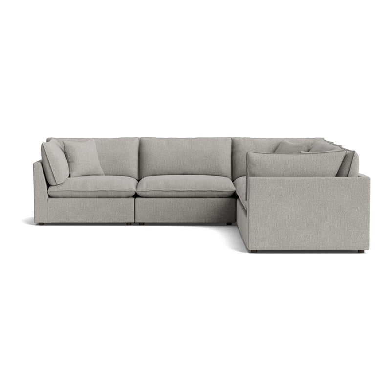 Canapé d'angle modulaire 5 pièces Chill Time, couleur bruyère