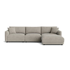 Canapé d'angle modulaire 4 pièces Soft Spot, couleur avoine